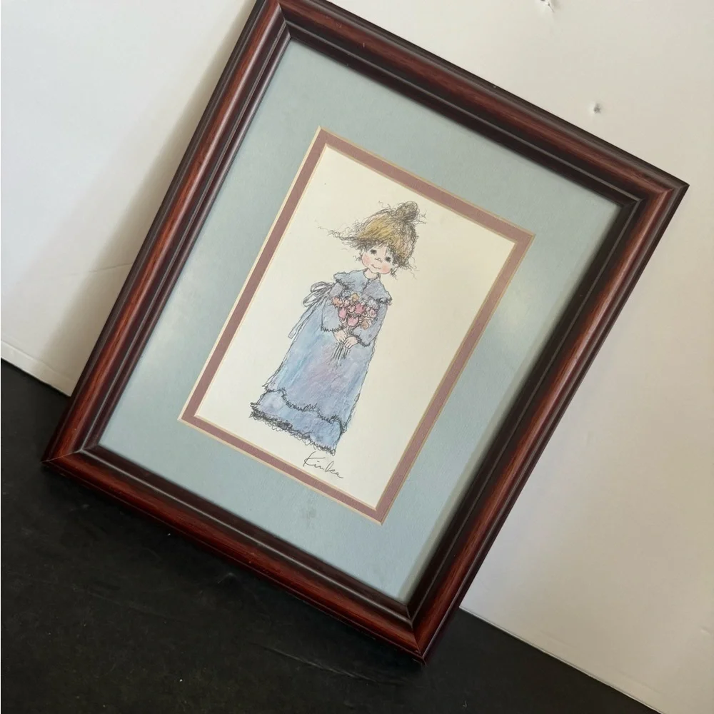 Arthur A. Kaplan Co. Girl Framed Litho Print